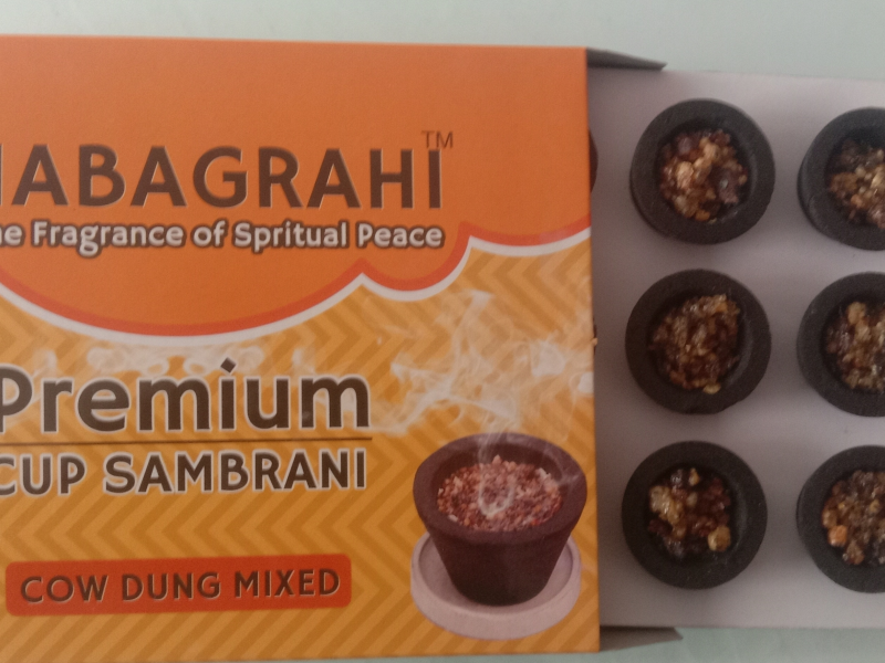 Sambrani cup packaging box