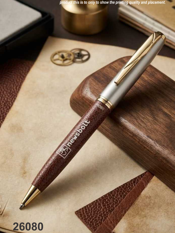 Newsbolt metal pen