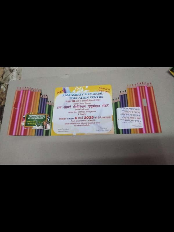 Opening Ceremony Card Die cut